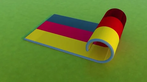 Germany Flag Stock-Footage 256576611