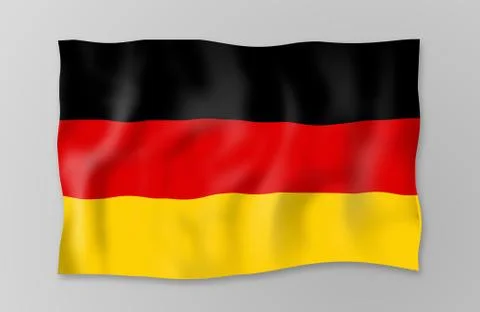 Germany flag fresh colored design Stock Illustration