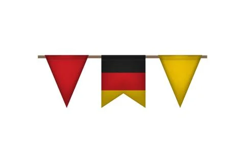 Germany flag garlands. Illustration