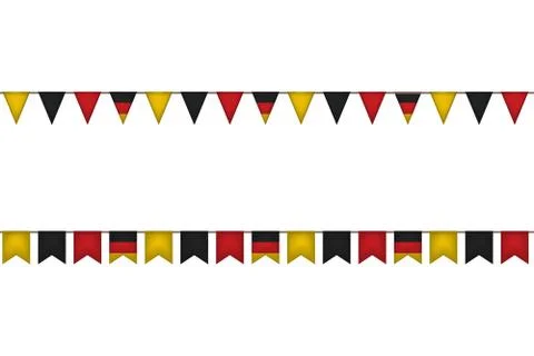 Germany flag garlands. Illustration