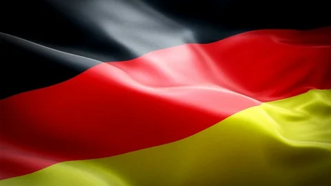 Germany Flag of German closeup or close up waving in the wind animation Stock Footage 127555847