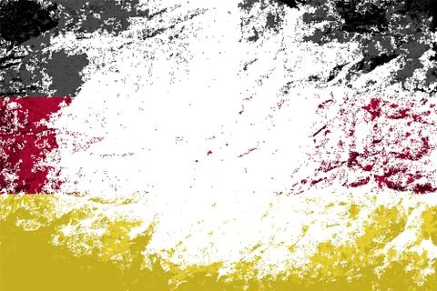 Germany flag. Grunge background. Vector illustration Stock Illustration