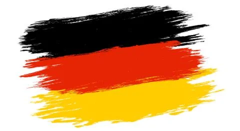 Germany flag in grunge style 库存插图