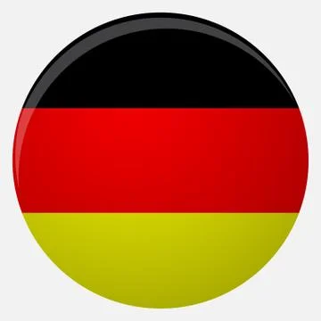 Germany flag icon flat Stock Illustration
