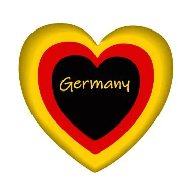 Germany flag icon, icon or button. German national symbol Illustrazione stock