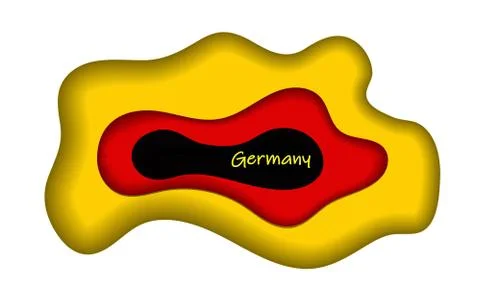 Germany flag icon, icon or button. German national symbol Illustrazione stock