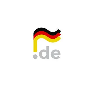 Germany flag icon. Original simple design of the German flag. Design element Stock Illustration