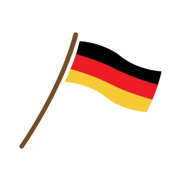 Germany flag icon vector Stock Illustration