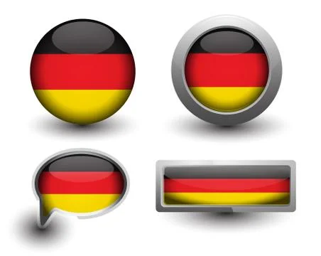 Germany flag icons Stock Illustration