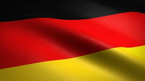 Germany Flag Loop - waving flag with highly detailed fabric texture seamless Stock-Footage 118153454