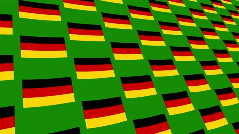 Germany flag Pattern background animation close up. Video stock 167827247