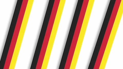 Germany flag pattern diagonal stripes animation for national day celebration Stock Footage 325604839
