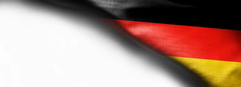 Germany flag on plain white background 库存插图