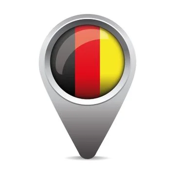 Germany flag pointer vector Stock Illustration