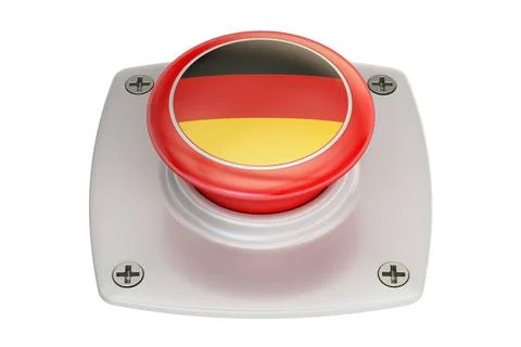 Germany flag push button, 3D rendering Germany flag push button, 3D render... Stock Photos