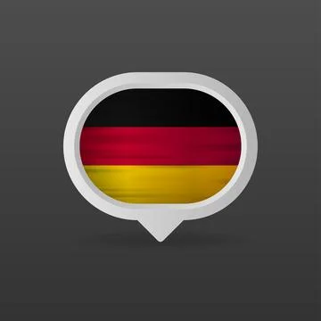 Germany flag realistic flag. Made in Germany. Vector illustration. Stock Illustration