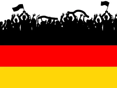 Germany flag represents empty space and country Stock Illustration