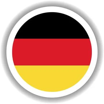 Germany flag round shape Stock Illustration