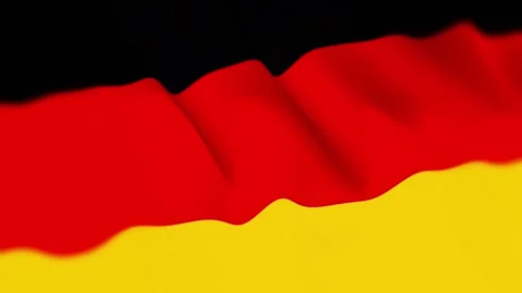 Germany Flag Seamless Loop 4k 60fps on Sky Background Stock Footage 340341923