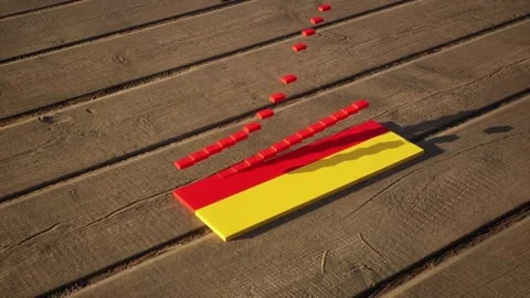 Germany Flag - Slow Motion Stock Footage 318772606