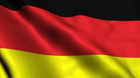 Germany flag slow waving Stock Footage 94987075