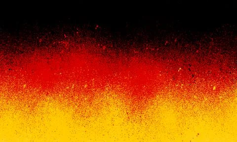 Germany Flag Spray Paint Texture Background with Grunge Splatter Effect Illustrazione stock