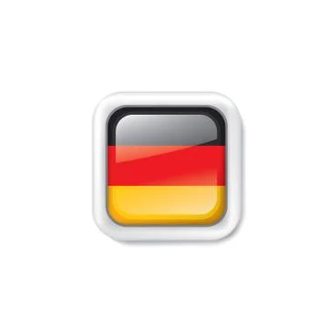 Germany flag, vector illustration on a white background Stock Illustration