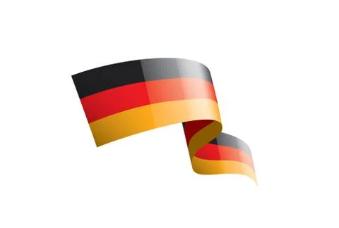 Germany flag, vector illustration on a white background Stock Illustration