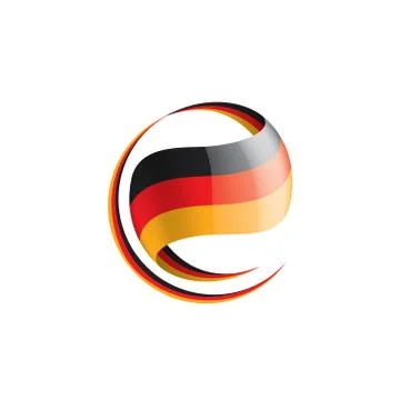 Germany flag, vector illustration on a white background 스톡 일러스트