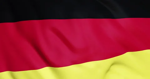 Germany flag waving 3D animation Stock Footage 157690321