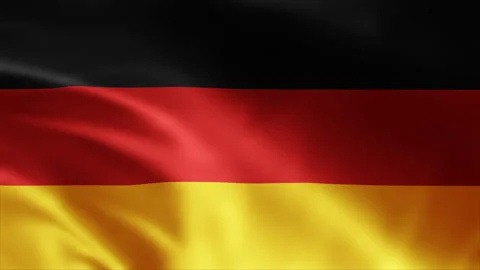 Germany flag is waving 3D animation. flag seamless loop animation. Stock-Footage 260763868