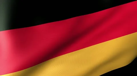 Germany Flag Waving Video stock 12205618