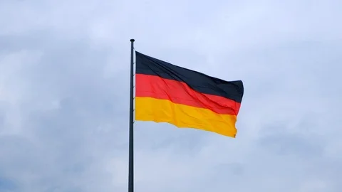 Germany Flag Waving HD 4K Stock Footage 112735596