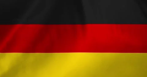 Germany flag waving with the wind background loop video animation Video stock 327171979
