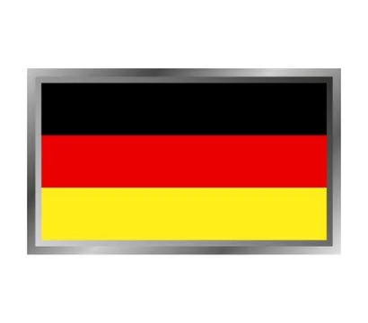 Germany flag on white background Stock Illustration