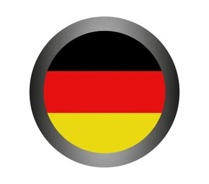 Germany flag on white background Stock Illustration