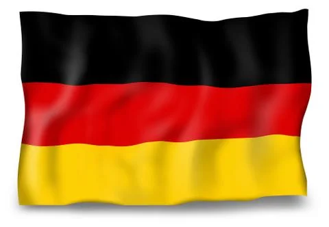 Germany flag windy creative design Stock Illustration