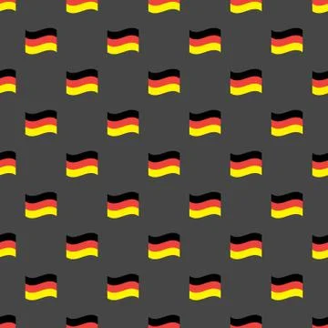 Germany flags seamless pattern Stock Illustration