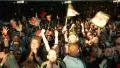 Germany Football Team Big Group of Fans Happy for a Goal with Brazil Semifinals HD Footage