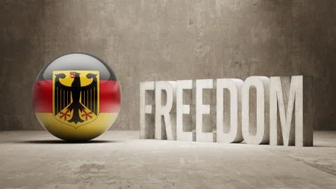 Germany Freedom Concept Stock Illustration
