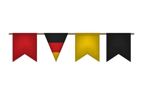 Germany garland with flags Illustration