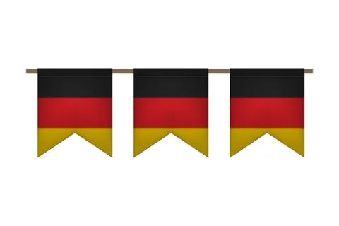 Germany garland with flags. Illustration
