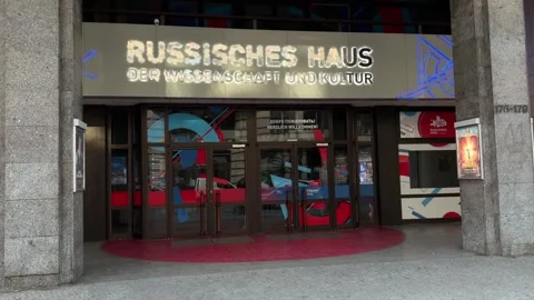 Germany: Germany to terminate contract of Russian House in Berlin Stock Footage 344389309
