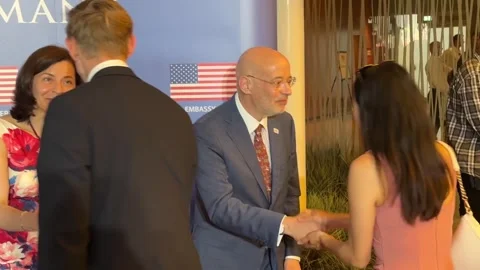 Germany: Germany: U.S. Embassy Marks America250 in Berlin Stock Footage 337578088