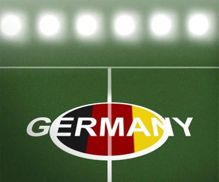 Germany green field Stock Illustration