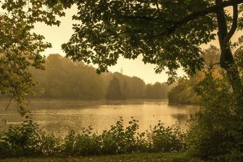 Germany, Greiz, Greizer Park, Thuringia, Thuringia, Autumn, Autumn, Landscape, Stock-Fotos