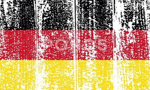 Germany Grunge Flag. Vector Illustration.