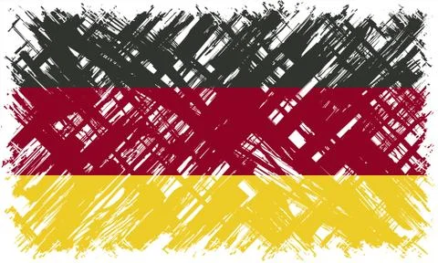 Germany grunge flag. Vector illustration Illustrazione stock