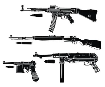 Germany guns Illustrazione stock