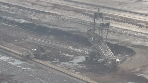 Germany, Hambach, Coal Mine Stock Footage 99247773